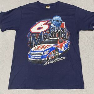 Nascar Mark‎ Martin Shirt Mens Size M Blue Y2K Roush Racing 2006
